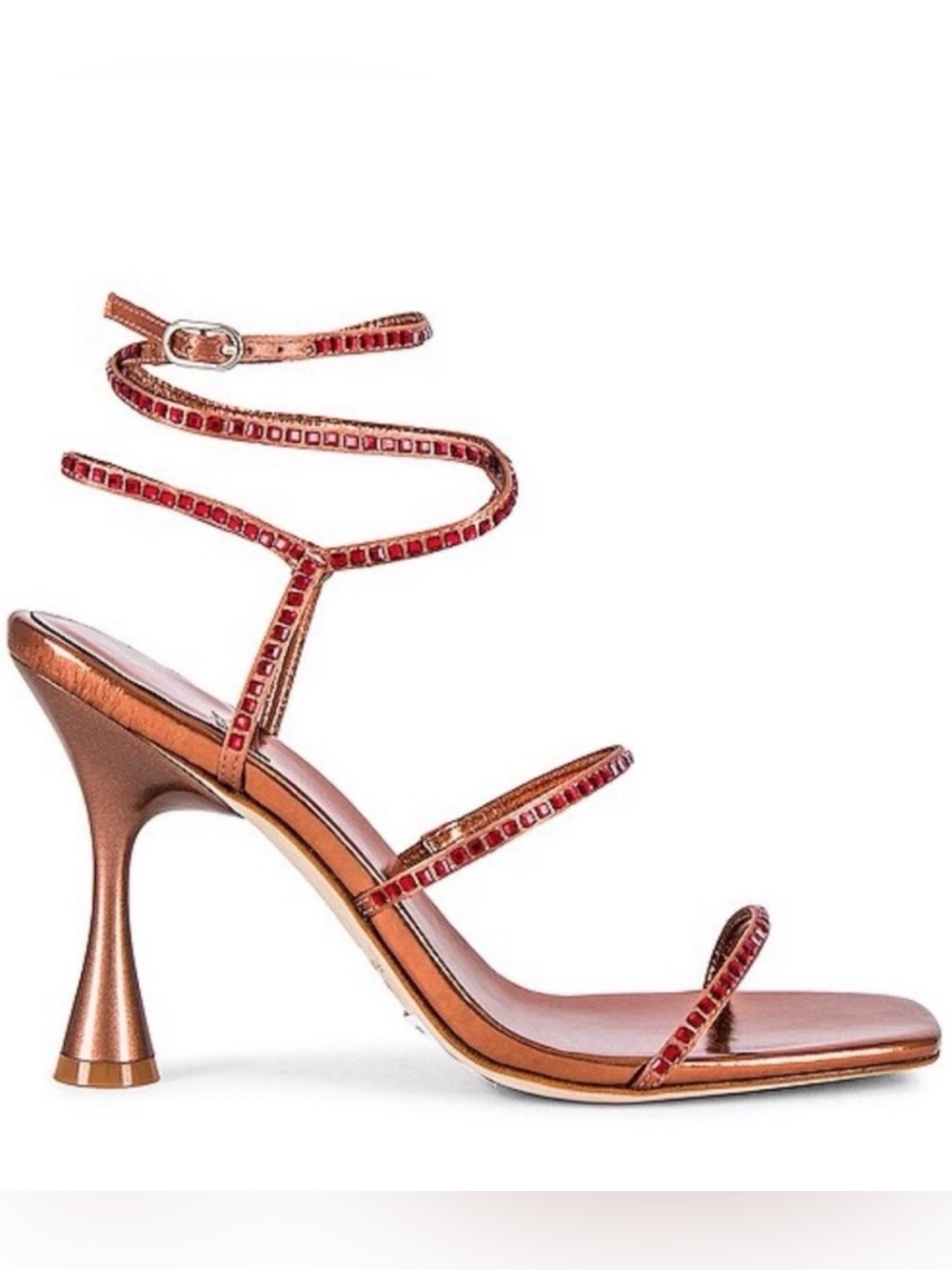 Jeffrey Campbell Glamorous Strappy Sandal Heel - Rose Gold